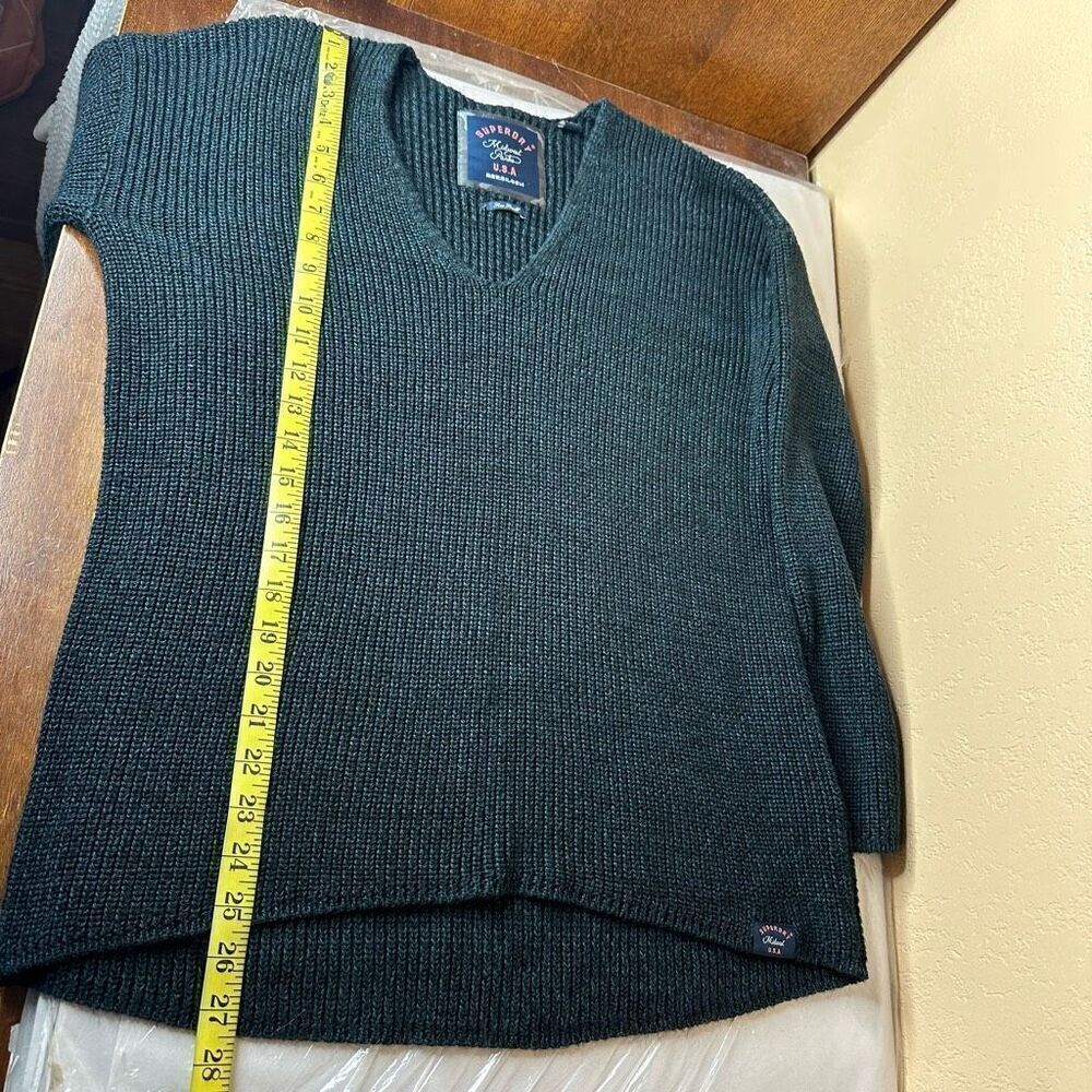 Superdry Midwest Parks V-Neck Sweater Size Small - Picture 6 of 12
